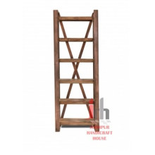 Wooden Narrow 6 tier Bookshelf